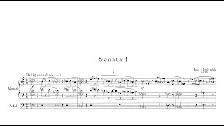 Hindemith 1 Orgelsonate  I Mäßig schnell [upl. by Aleek]