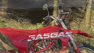 GasGas ES700 and Honda CRF 300 Rally trail riding [upl. by Ellehcim]