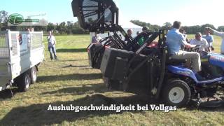 Diesel Rasentraktor mit Heckauswurf  John Deere X950R [upl. by Lyrpa216]