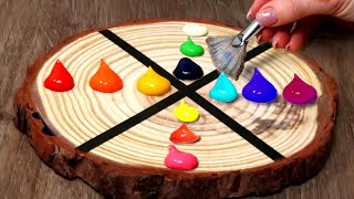 8 Creative Wood Painting  BEST Art Compilation [upl. by Halie606]