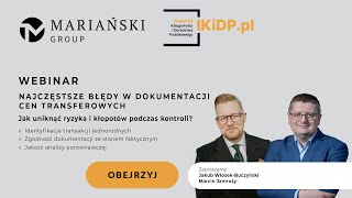 CENY TRANSFEROWE  NAJCZĘSTSZE BŁĘDY W DOKUMENTACJI tp ceny transferowe [upl. by Fernand236]