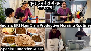 5 AM ProductiveBusy Winter Morning Routine with School Going Kids 2023Kids Lunch Box Recipes [upl. by Defant730]