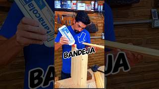 PEGAMENTO para Maderas 😱 bandeja de pino carpenter viralvideo shortsviral tips shorts viral [upl. by Torry894]