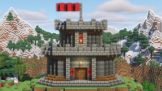 Minecraft How To Build A Small Castle Easy Tutorial [upl. by Edana]