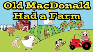 Old MacDonald Had a Farm Song  Learn Farm Animal Names and Sounds  Kids Learning Videos [upl. by Eldwen]