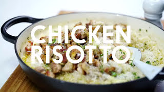 Basic Chicken and mushroom risotto recipe  tastecomau [upl. by Julee201]