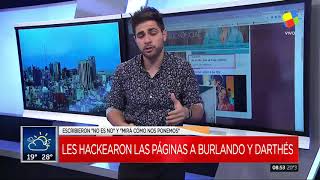 Hackaron los sitios de Juan Darthés y Fernando Burlando [upl. by Valonia]