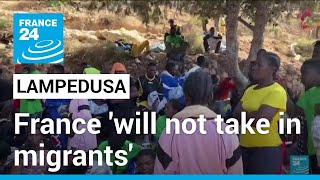 France will not welcome migrants from Lampedusa • FRANCE 24 English [upl. by Lombardi129]