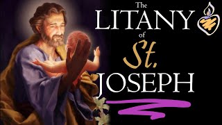 Litany of St Joseph in Latin with English amp Latin Text  Litaniae Sancti Joseph [upl. by Rehpotsirc779]