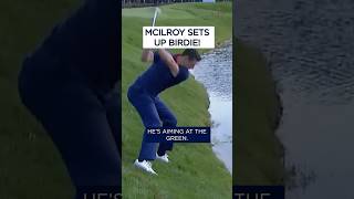 McIlroys INCREDIBLE shot sets up SUPERB birdie putt 😱 [upl. by Amliv]