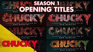 All Of The Title Sequences From Chucky Season 1  Chucky Official [upl. by Anirb]