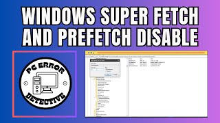 How to Disable Super Fetch and Prefetch in Windows [upl. by Nelda]