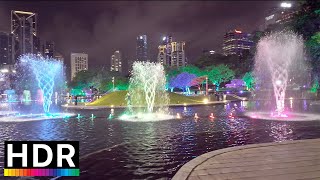 KLCC Park Water Fountain Light Show  Kuala Lumpur Hello 2024 [upl. by Buell]