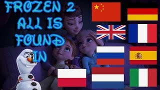 ALL IS FOUND in 9 different LANGUAGES  Multilanguage [upl. by Liebermann407]