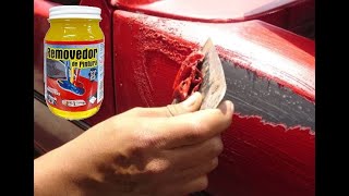 COMO USAR REMOVEDOR DE PINTURA AUTOMOTRIZ [upl. by Hillinck]