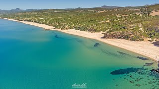 Spiaggia di Scivu Arbus  Sardegna aerial drone [upl. by Shank]