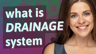 Drainage system  meaning of Drainage system [upl. by Renie673]