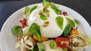 شلاضة الشيفر لعشاق الفرماج salades de chèvre 🐐 et burrata 😋😋 [upl. by Alano]