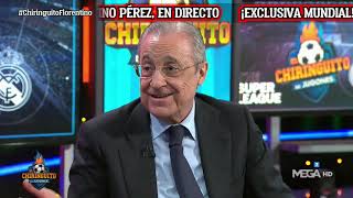 🚨 EXCLUSIVA MUNDIAL  FLORENTINO PÉREZ y la SUPERLIGA en El Chiringuito [upl. by Lizzy]