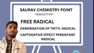 free radicaldimerisation of trityl radical captodative effect presistant radical [upl. by Esej]