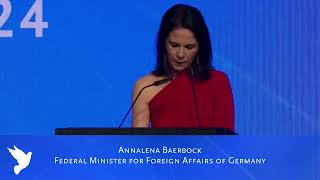 Cinema For Peace Laudation 2024  Annalena Baerbock [upl. by Accebor]