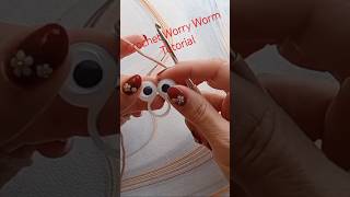 DIY worry worm with googly eyes crochet diy crafttutorial worryworm googlyeyes shortstutorial [upl. by Zimmer804]