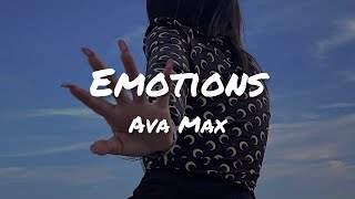 Vietsub  Emotions  Ava Max  Lyric Video [upl. by Gerger]