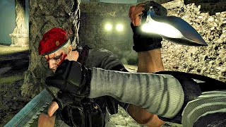 Resident Evil 4 Remake VR  Krauser Boss Fight 4K 60FPS Knife Only [upl. by Kiel]