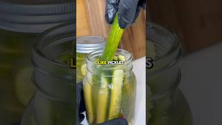 Homemade Pickles 🥒 recipe ↗️ pickles pickledvegetables easyrecipe recipes [upl. by Nahpos]