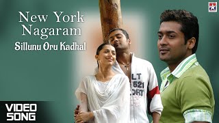 New York Nagaram  4K Video  Sillunu Oru Kaadhal  A R Rahman  Suriya  Jyothika  Vaali [upl. by Jsandye]