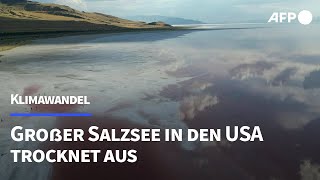 USA Großer Salzsee trocknet aus  AFP [upl. by Ogilvie288]