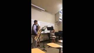 Sax Trio 2014  Allegro from Sonata No 6 by Mozart [upl. by Rosenblatt]