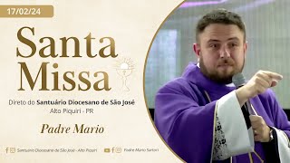 Santa Missa  1º Domingo da Quaresma  Sabado  19h 17022024 [upl. by Glynias]