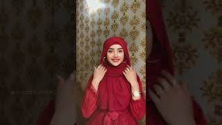 Quick Hijab Tutorial with Chiffon Georgette Scarf  The Hijab Company [upl. by Tower]