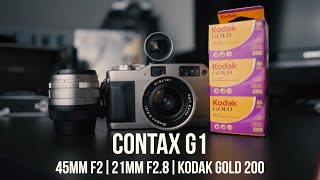 Contax G1 and Kodak Gold  21mm f28  45mm f2 Zeiss [upl. by Ecirual]