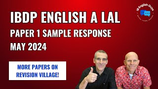 IBDP English A May 2024 Paper 1  Chat GPT  Sample Response [upl. by Nnaitak]