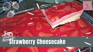 Homemade Strawberry Cheesecake  Easy Recipe [upl. by Eluk5]