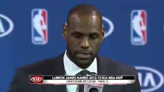 LeBron James 2013 MVP Speech [upl. by Naharba]