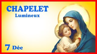 CHAPELET 🎄 Jeudi 7 Décembre 🙏 Mystères Lumineux Avent [upl. by Yecal]