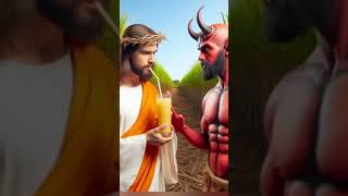 JESUS VS DEVIL 😈subscribe for Jesus jesuschrist sorts [upl. by Nimref]