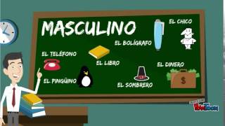 Masculino y femenino en español regla general [upl. by Annuahsal]