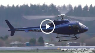 Aérospatiale AS350 B2 Écureuil  DHWEG  takeoff at Memmingen Airport [upl. by Las]