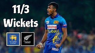 Matheesha Pathirana’s 3 wickets  Sri Lanka vs New Zealand  slvsnz slvsnzhighlights slvsnzlive [upl. by Enram]