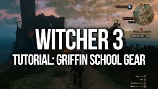 Witcher 3 The Wild Hunt  Mastercrafted Griffin Silver Sword Diagram Location Griffin School Gear [upl. by Anaahs]