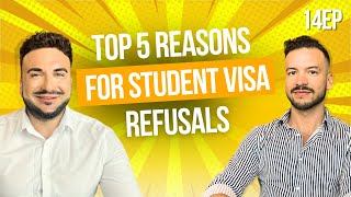 TOP 5 reasons for student visa refusals  Ep14 Season 2 [upl. by Nafis]