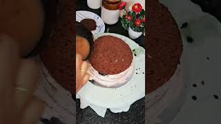 chocolatecake cake trending reels shorts bakers chocolover [upl. by Ahsa674]