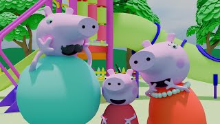 Peppa pig 3D Sad story animation  Peppa Pig Family disbanded Happy Ending Story [upl. by Rakel570]