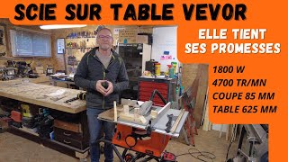 Scie sous table VEVOR 1800W 🧡 Elle tient vraiment ses promesses [upl. by Langille]