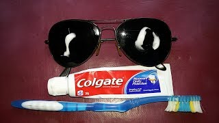 How to Remove Scratches from Glasses Lens with Toothpaste [upl. by Chancey]