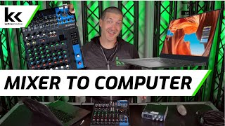 6 Ways To Connect An Audio Mixer To A Computer Mac or PC [upl. by Cence]